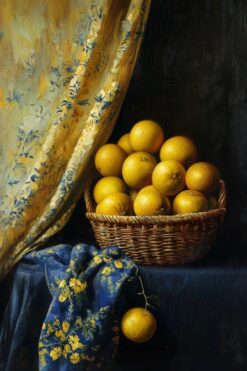 Golden Oranges by Candlelight