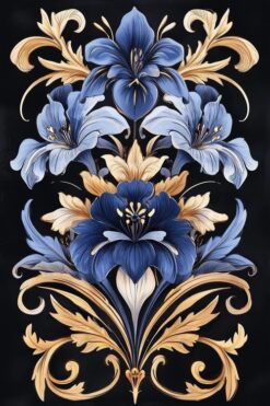 Midnight Sapphire Bloom