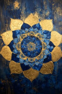 Midnight Gilded Lotus