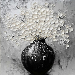 Pearl Bloom Noir Vase