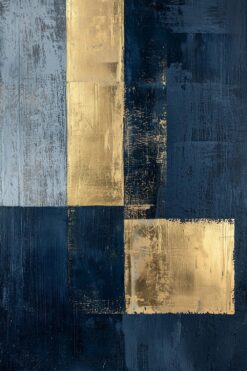 Navy & Gold Modern Blocks