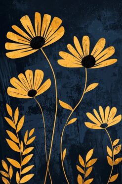 Golden Wildflower Night