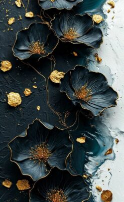 Obsidian Bloom Goldleaf