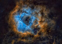 Azure Ember Nebula Bloom
