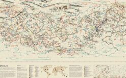 Vintage Constellation World Map