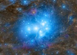 Azure Starburst Nebula Glow