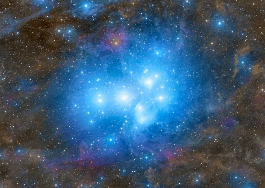 Azure Starburst Nebula Glow