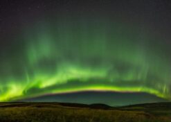 Emerald Aurora Night Sky