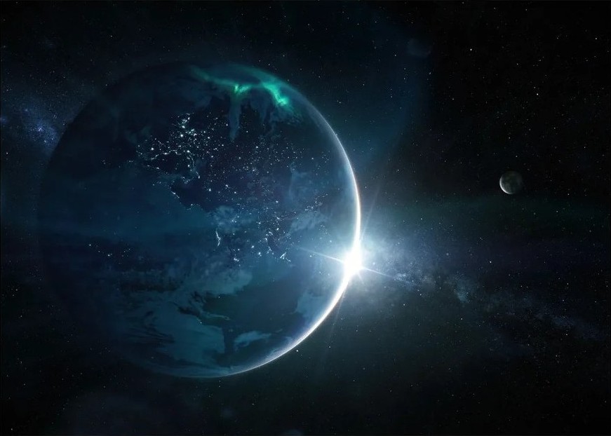 Aurora Dawn Over Earth