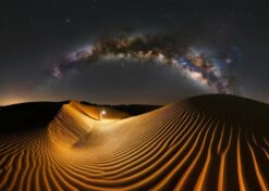 Lantern Under the Milky Way