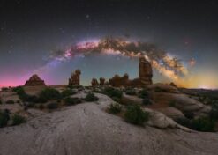 Milky Way Over Desert Spires