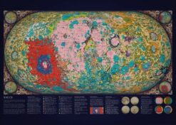 Vintage Moon Map Poster
