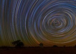 Celestial Star Trail Vortex