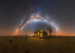 Milky Way Desert Cabin