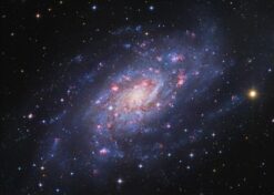 Starlit Spiral Galaxy Glow