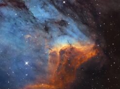 Celestial Flame Nebula Glow