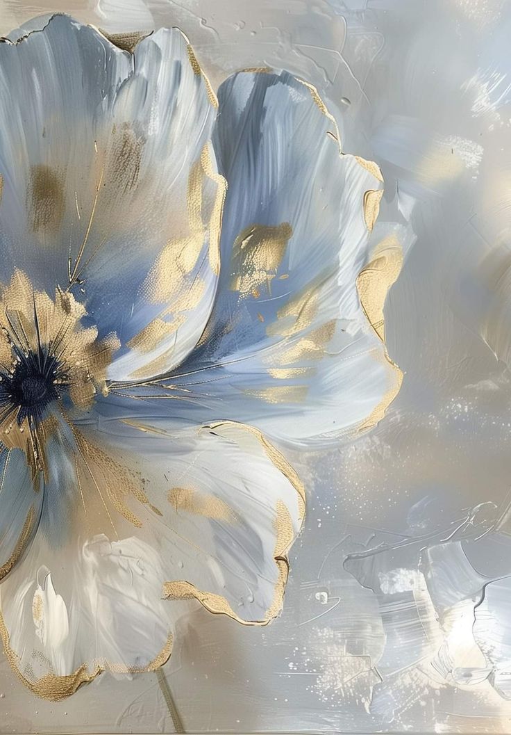 Gilded Ice Blossom Elegance